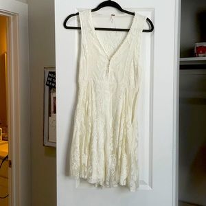 Free People White/Cream Dress. Size 0
